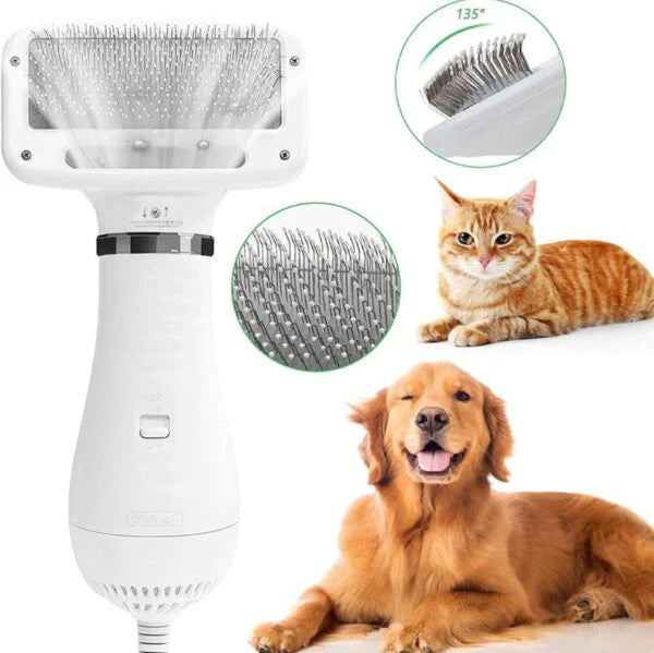 Cepillo Secador Profesional de Mascotas 2 en 1 + Guia Peluqueria
