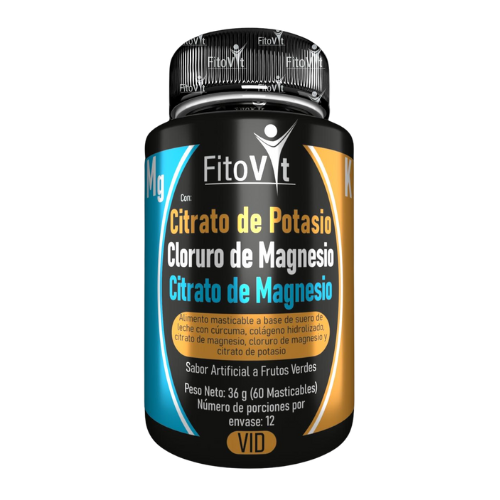 Triple Poder para tu Salud: Potasio + Magnesio en una Fórmula Perfecta! 60 Pastillas Masticables💊⚡
