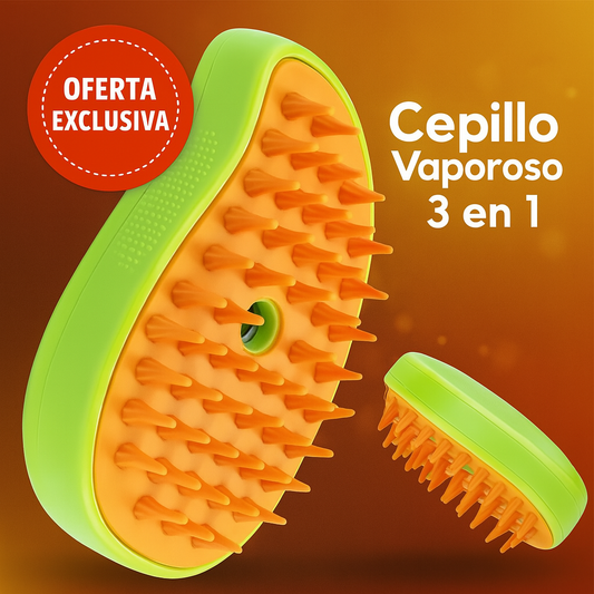 Cepillado + Vapor + Masaje = Pelaje sano y casa limpia 🧼