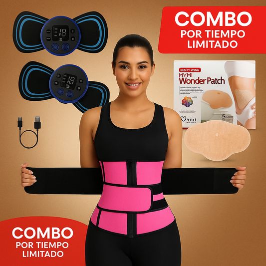 🎁 ¡Compra una faja y recibe GRATIS un masajeador y parches adelgazantes! 💥